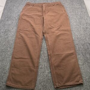 Vintage Carhartt B11 CHT Duck Dungaree Work Pants Men's Size 42x32 Brown NWT